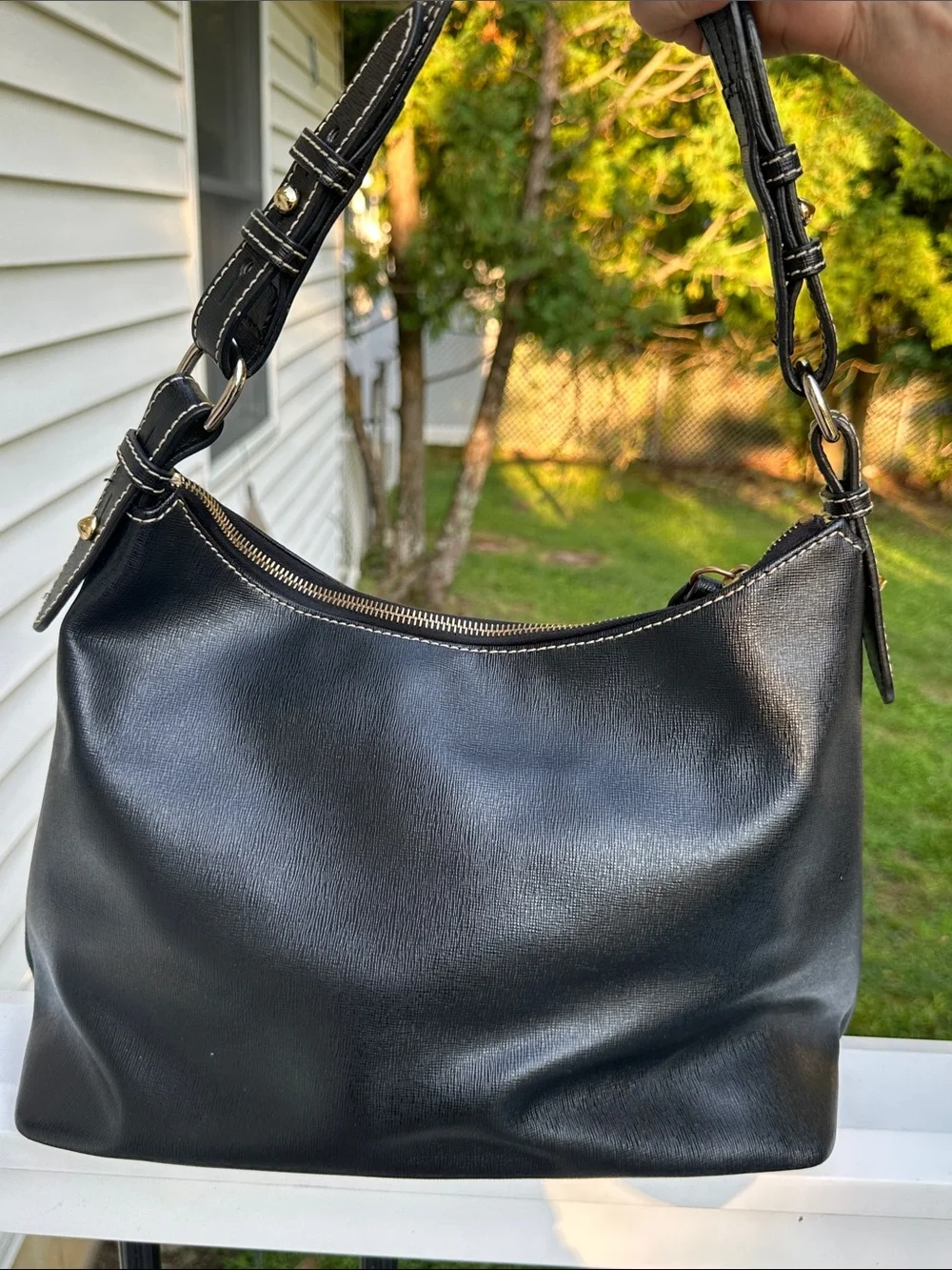 Dooney and Bourke Florentine Hobo Shoulder Bag Black